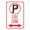 Signmission No Parking Symbol and Arrow Pointing Le Heavy-Gauge Aluminum Sign, 12" x 18", A-1218-24656 A-1218-24656 - alternate 1